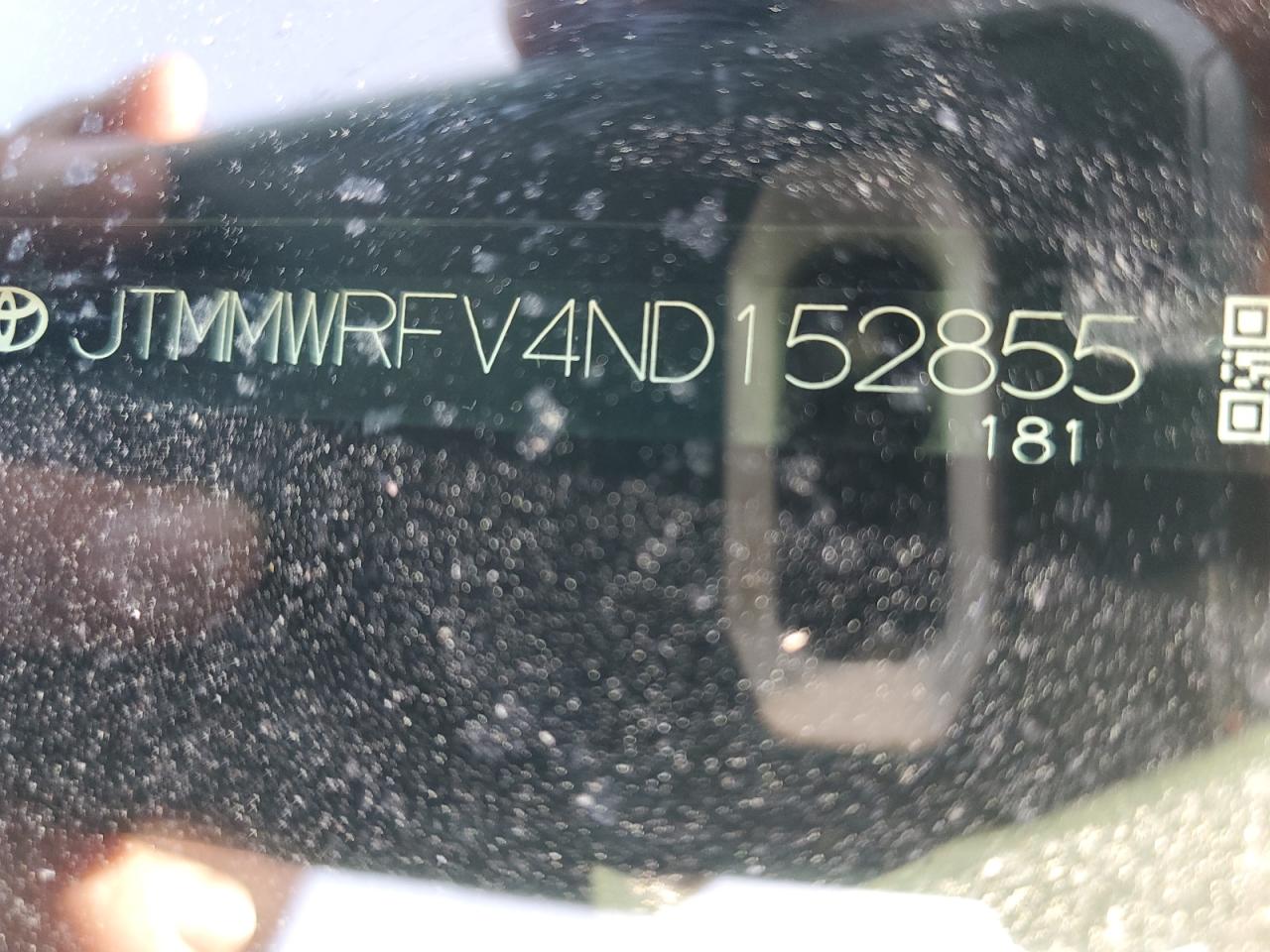 2022 Toyota Rav4 Le VIN: JTMMWRFV4ND152855 Lot: 57298195
