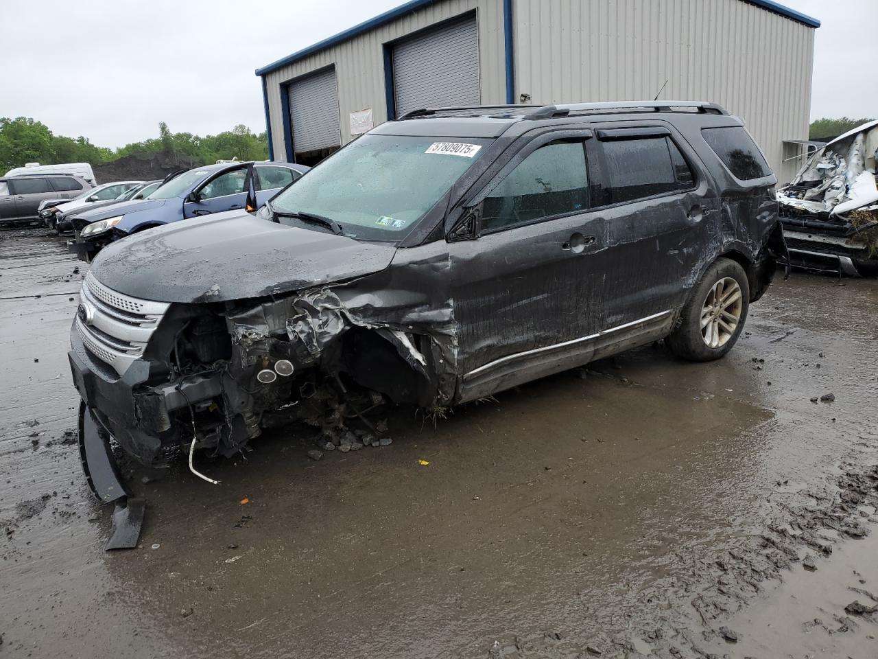 2015 Ford Explorer Xlt за продажба в Duryea, PA - Side