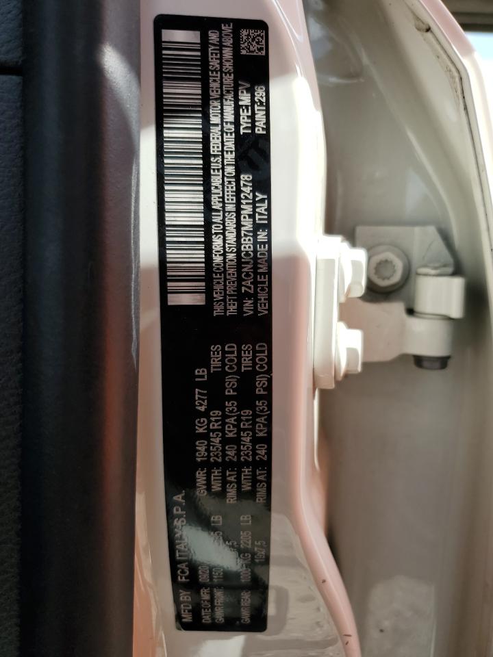 2021 Jeep Renegade Latitude VIN: ZACNJCBB7MPM12478 Lot: 55750665