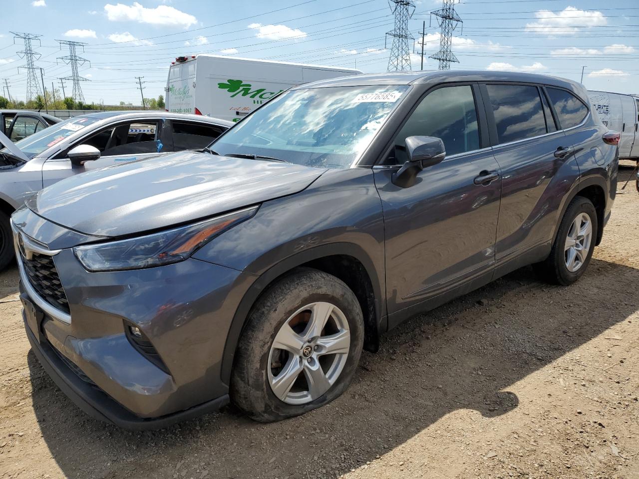 2024 Toyota Highlander Le продається в Elgin, IL - Front End