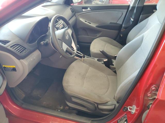  HYUNDAI ACCENT 2012 Czerwony
