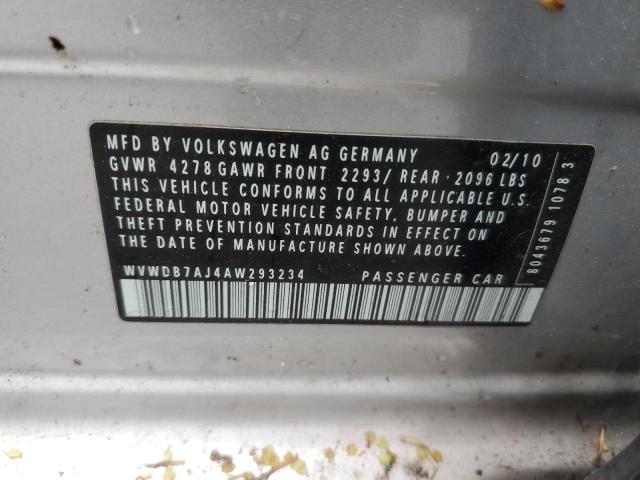 2010 VOLKSWAGEN GOLF   