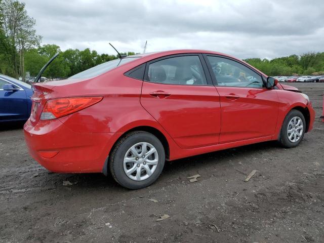 Sedans HYUNDAI ACCENT 2013 Red