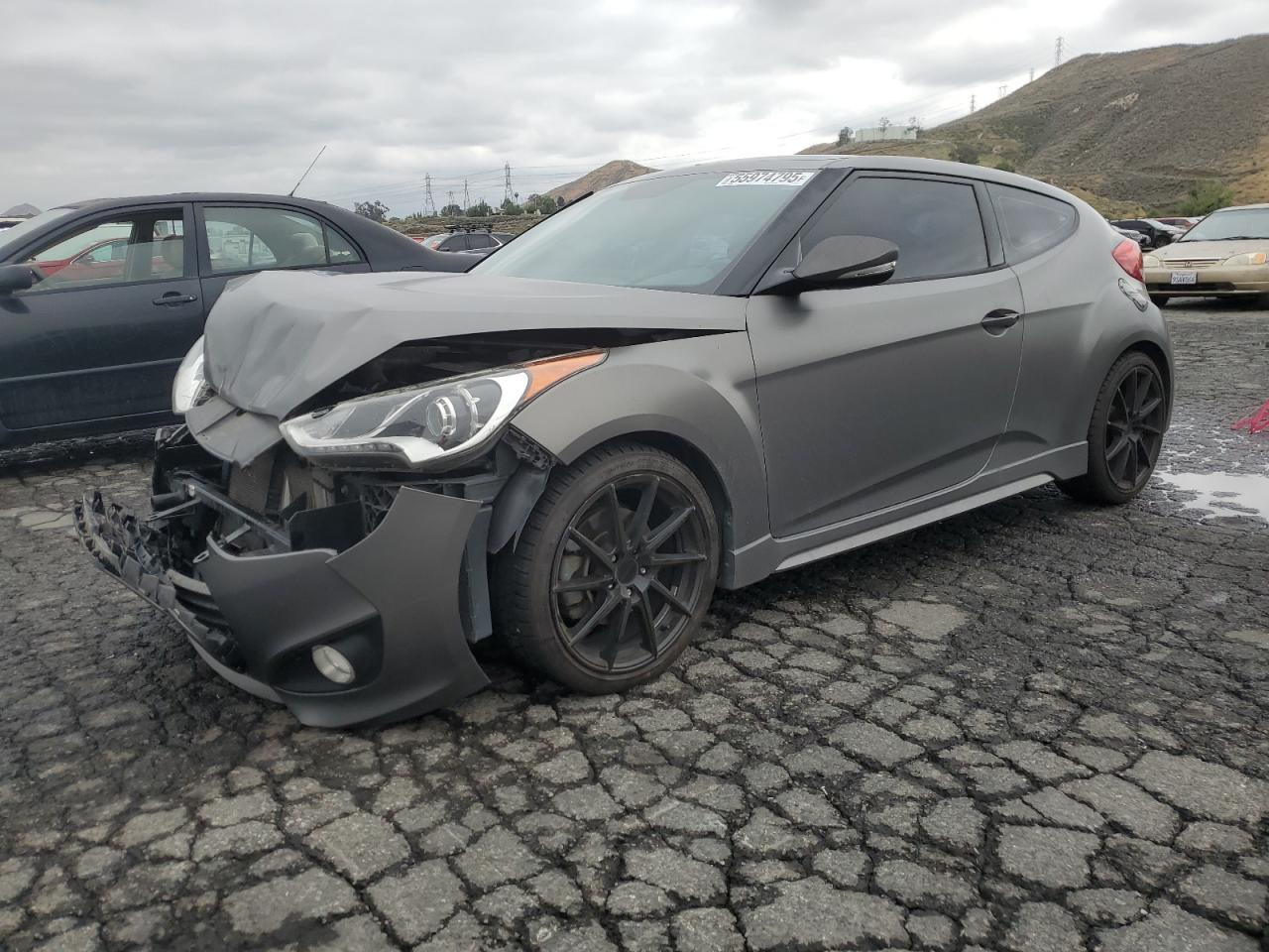 2015 Hyundai Veloster Turbo იყიდება Colton-ში, CA - Front End