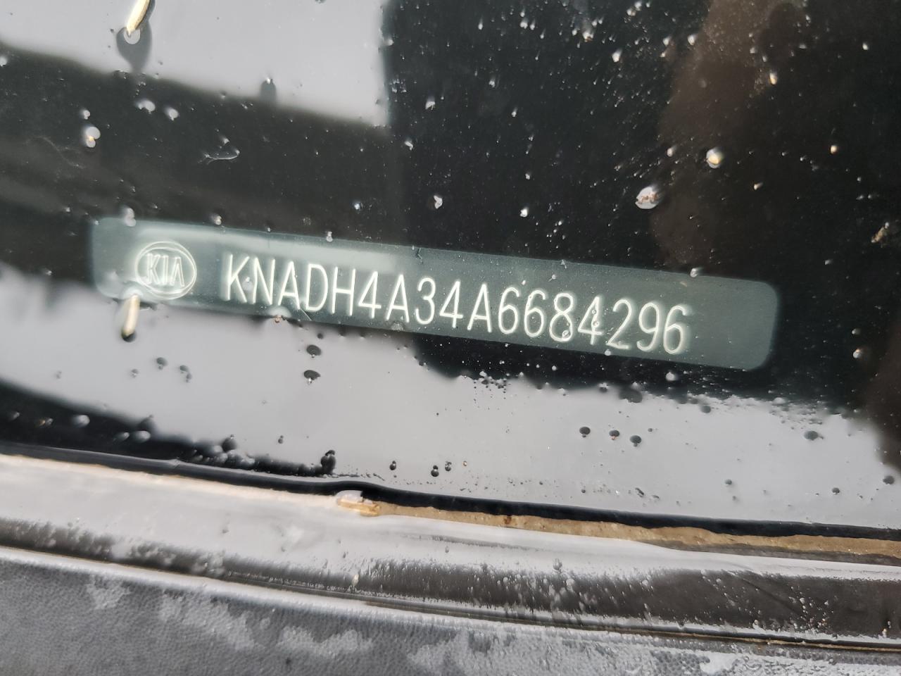 2010 Kia Rio Lx VIN: KNADH4A34A6684296 Lot: 57065125