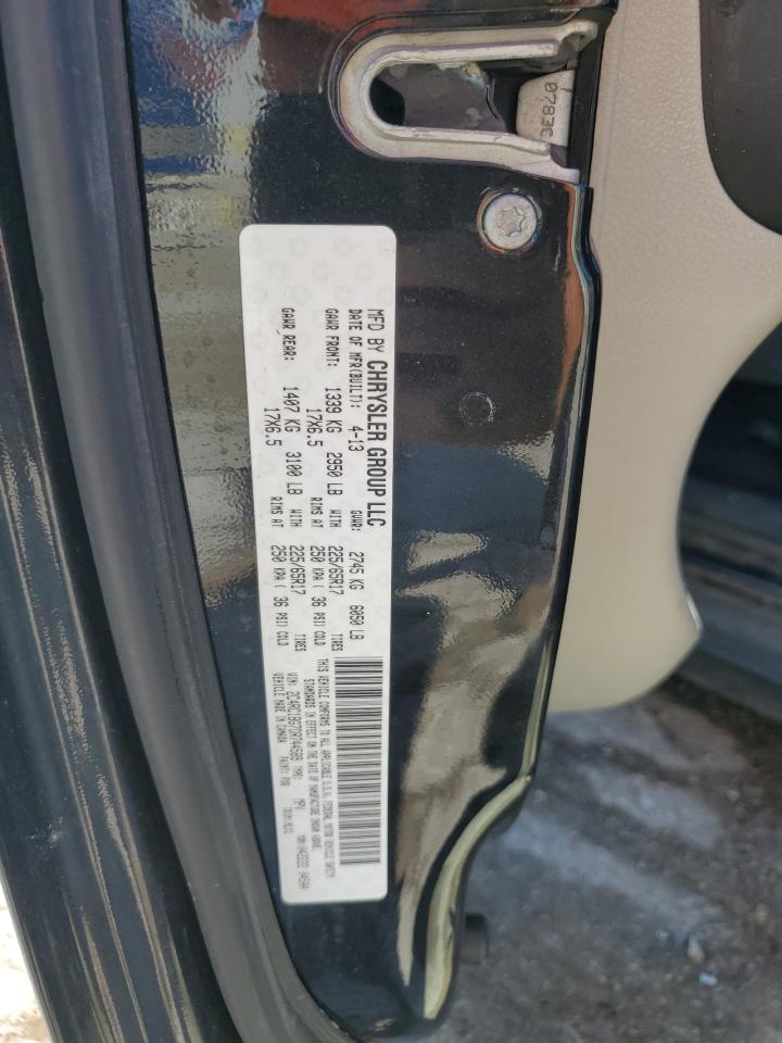 2013 Chrysler Town & Country Touring VIN: 2C4RC1BG7DR744589 Lot: 55592955