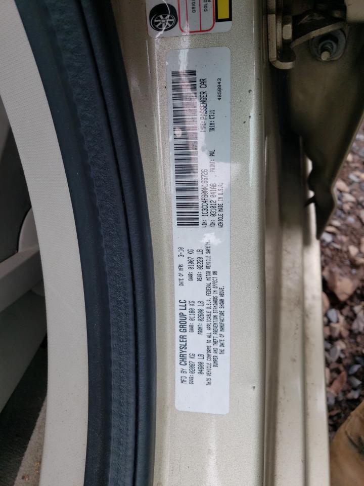 2010 Chrysler Sebring Touring VIN: 1C3CC4FB0AN166726 Lot: 54957225