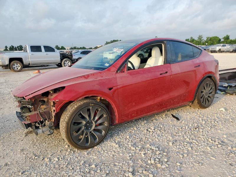  TESLA MODEL Y 2022 Czerwony