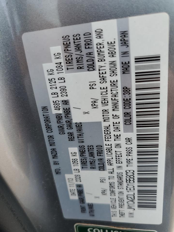 2014 Mazda 5 Grand Touring VIN: JM1CW2DL1E0165803 Lot: 56289435