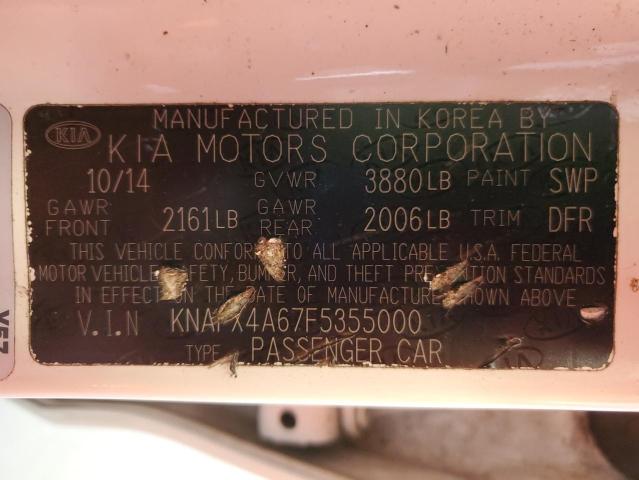 2015 KIA FORTE LX  