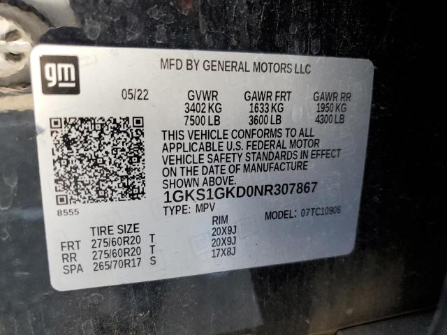  GMC YUKON 2022 Black