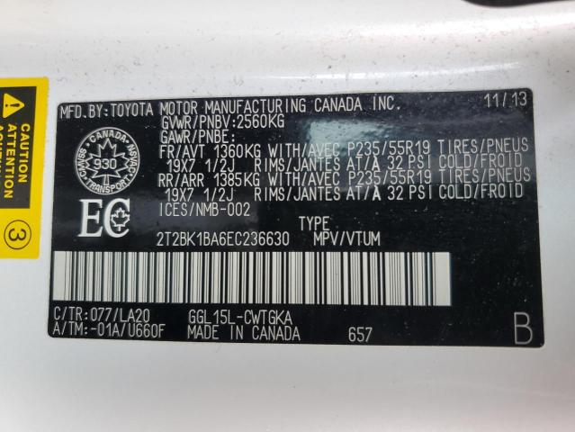 2014 LEXUS RX 350 BASE  