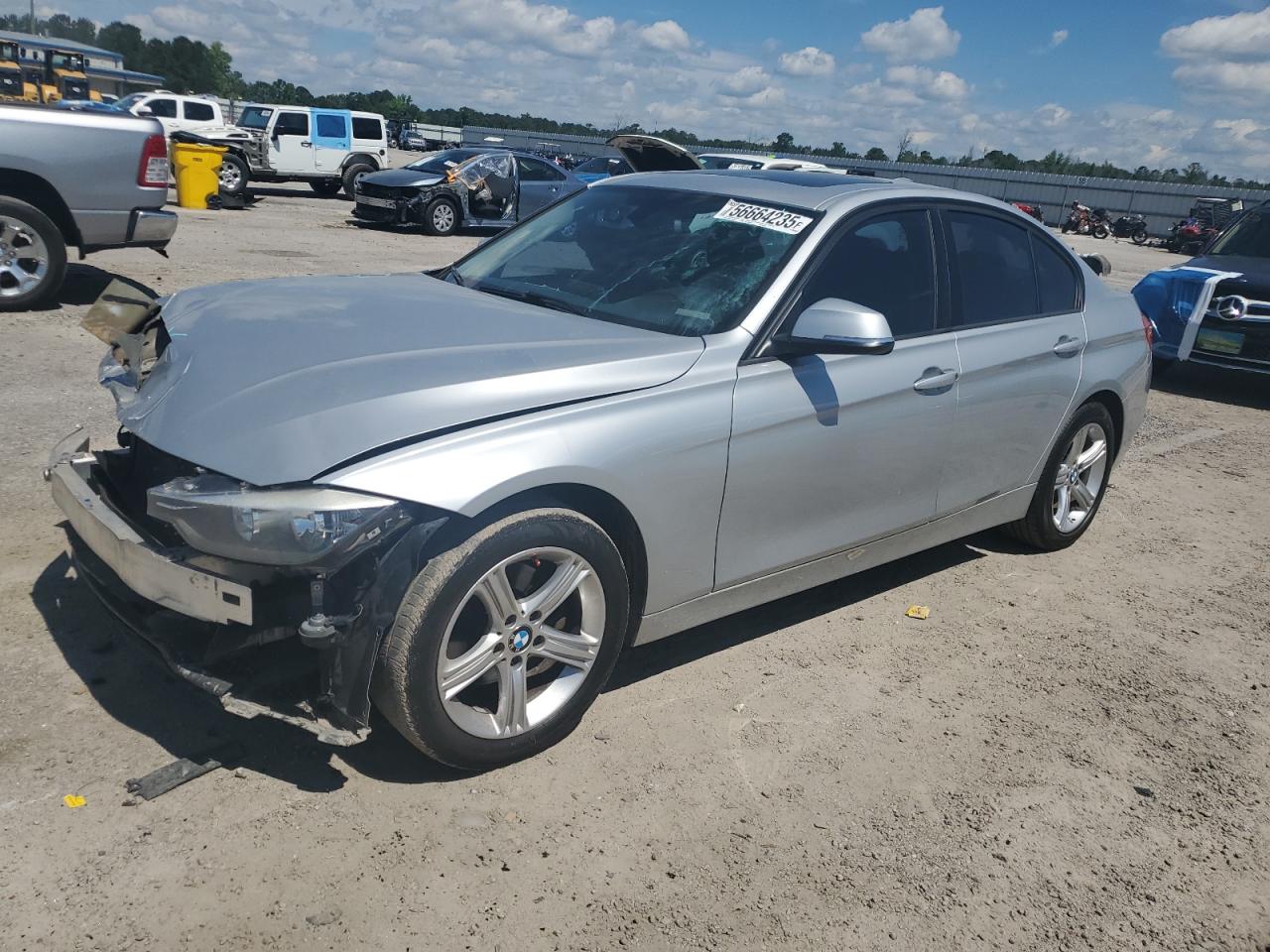 2014 BMW 328 I VIN: WBA3A5C57EF606184 Lot: 56664235