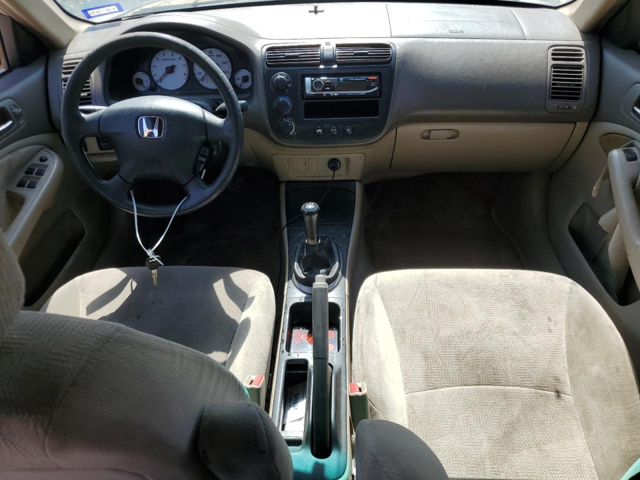 2002 Honda Civic Lx VIN: 2HGES15572H610763 Lot: 56901625