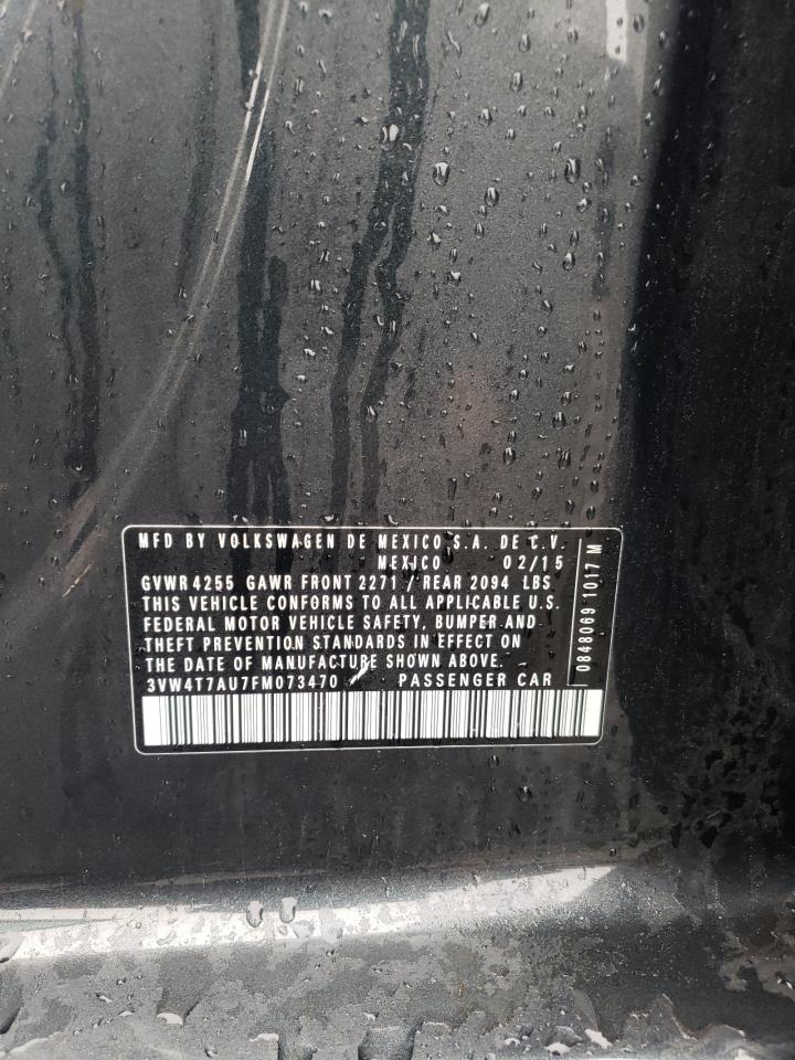 2015 Volkswagen Gti VIN: 3VW4T7AU7FM073470 Lot: 56743035
