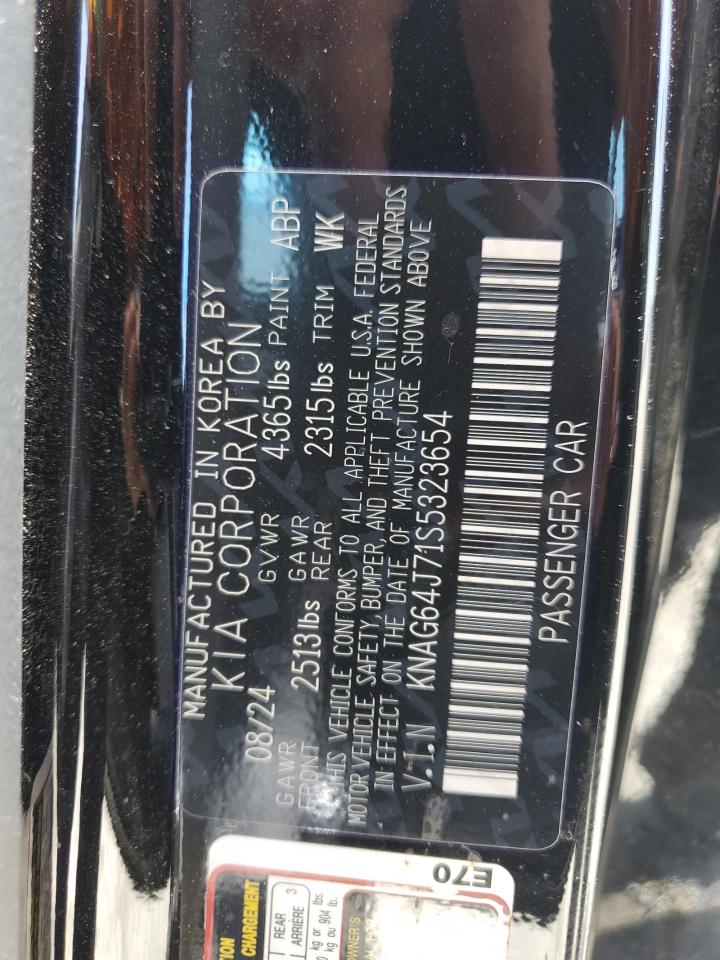 2025 Kia K5 Gt Line VIN: KNAG64J71S5323654 Lot: 56940165