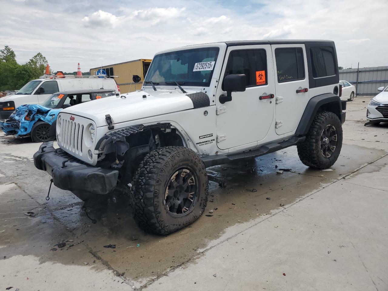 2015 Jeep Wrangler Unlimited Sport იყიდება Cahokia Heights-ში, IL - Front End