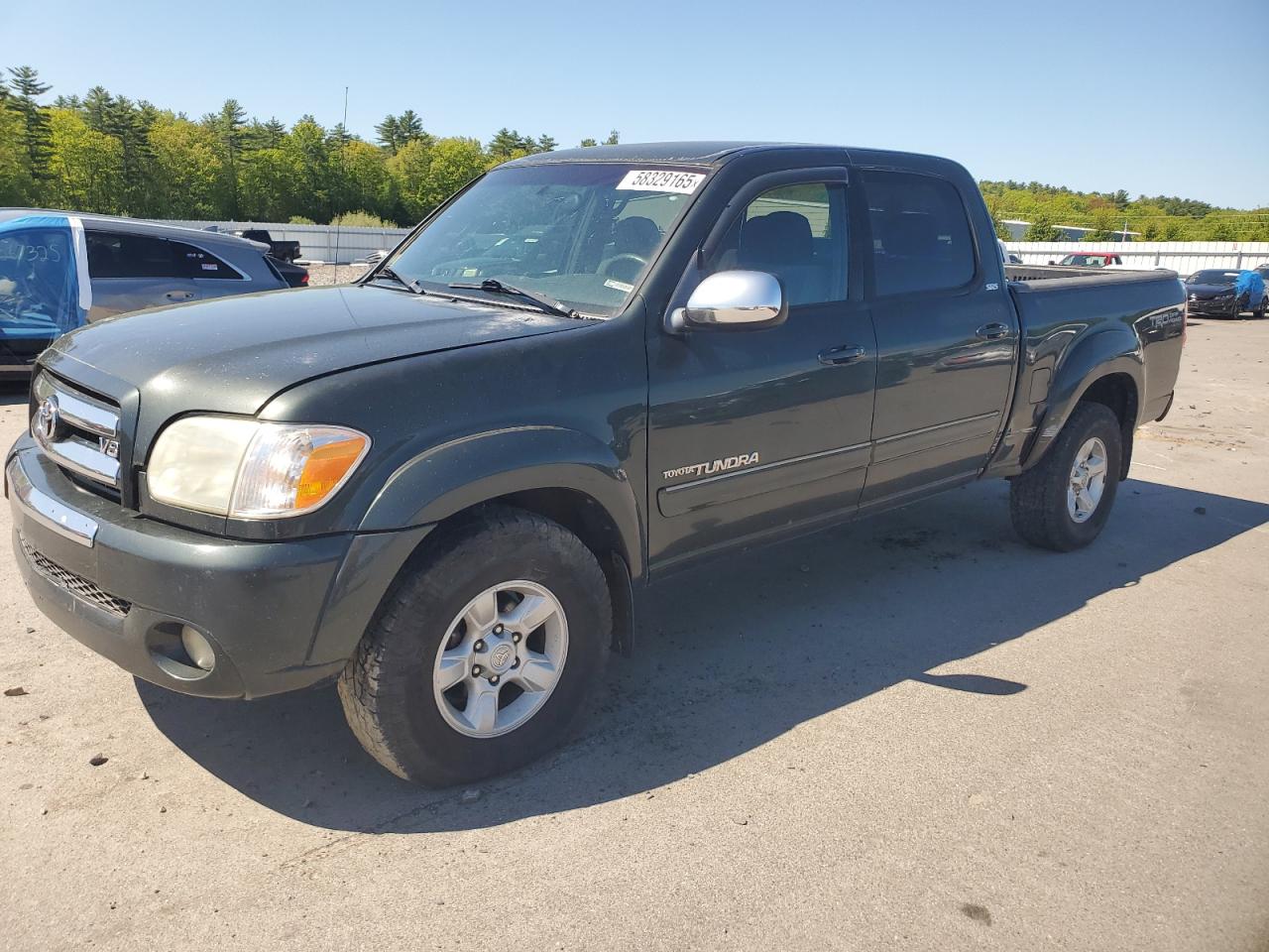 2005 Toyota Tundra Double Cab Sr5 green null gas 5TBDT44105S499883 photo #1