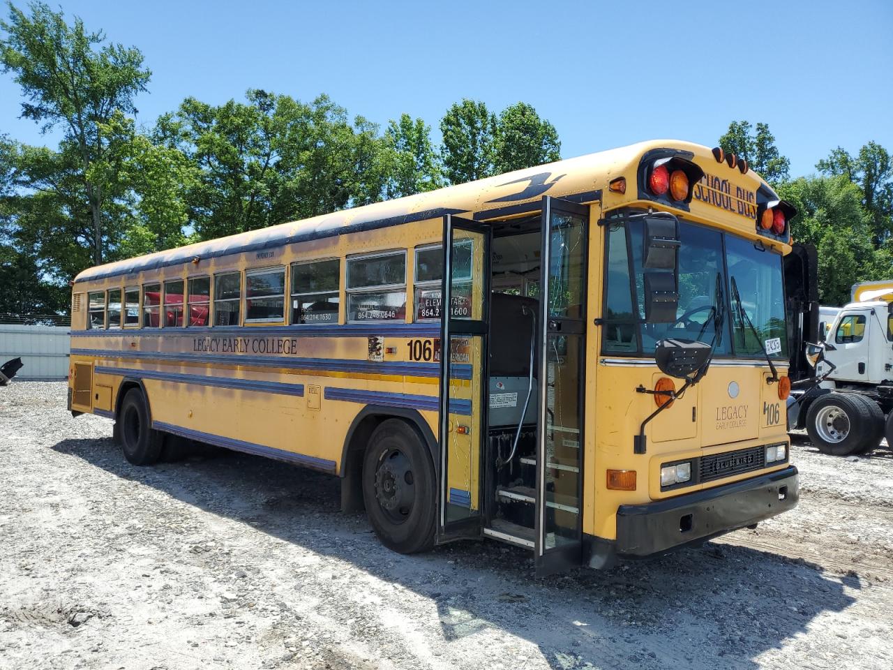 2006 Blue Bird School Bus / Transit Bus للبيع في Spartanburg، SC - Burn