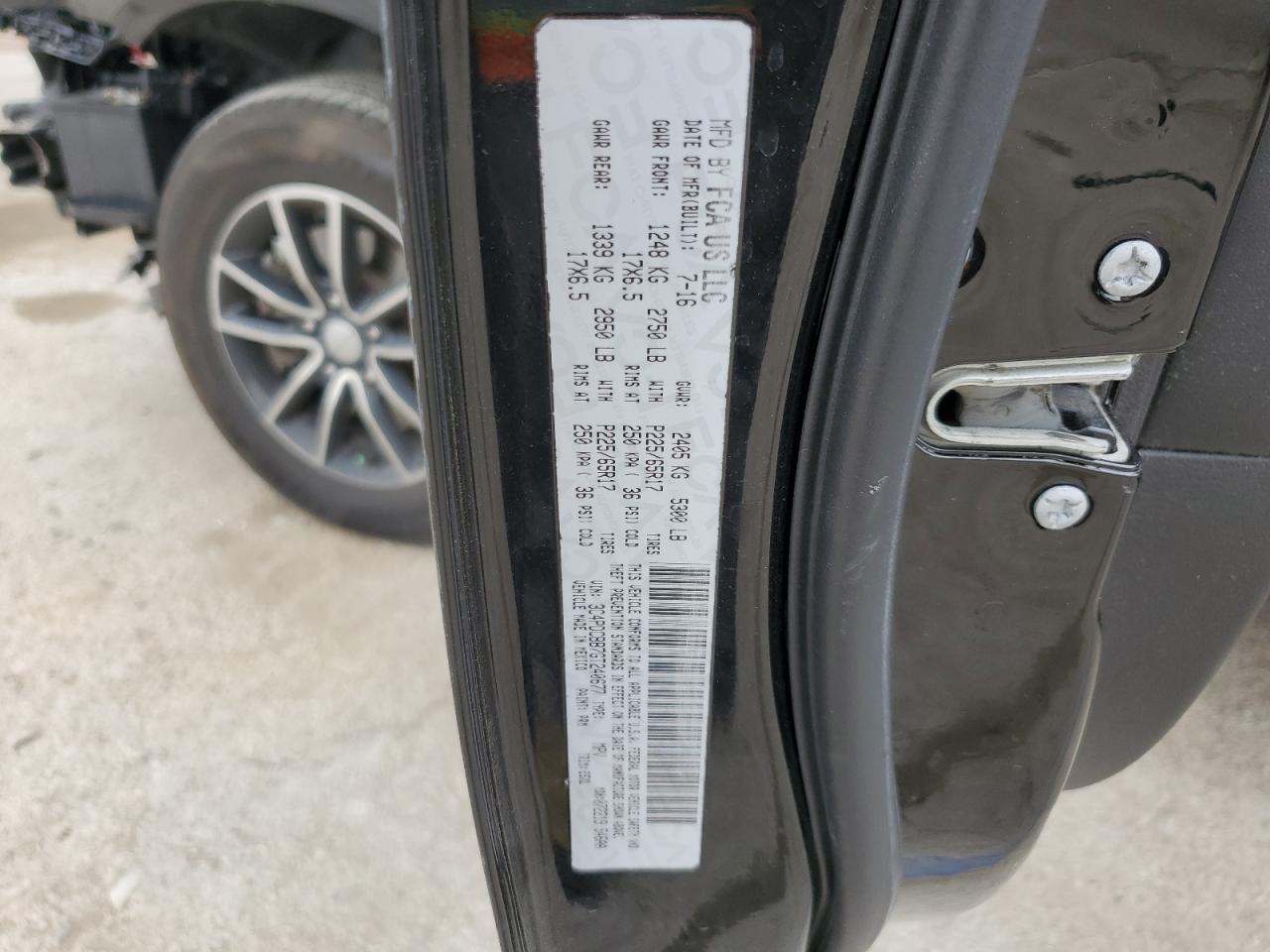2017 Dodge Journey Se VIN: 3C4PDCAB9HT573742 Lot: 58812455
