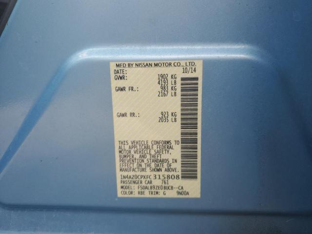 2015 NISSAN LEAF S  