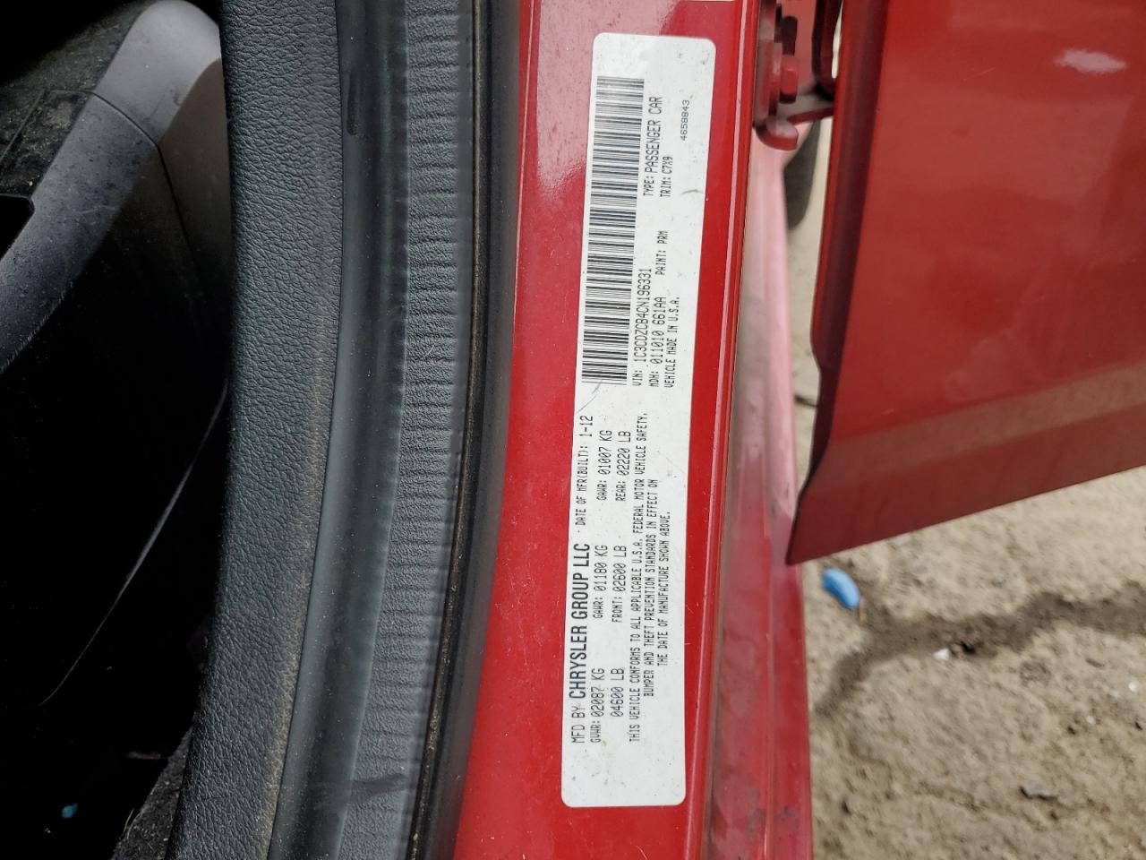 2012 Dodge Avenger Sxt VIN: 1C3CDZCB4CN196331 Lot: 56839165