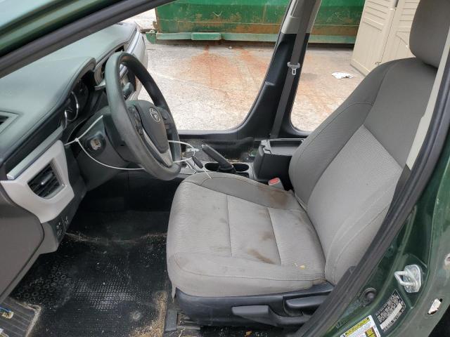  TOYOTA COROLLA 2014 Зеленый