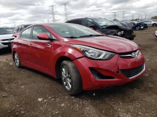  HYUNDAI ELANTRA 2014 Czerwony