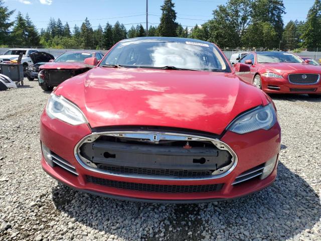 Hatchbacks TESLA MODEL S 2013 Czerwony