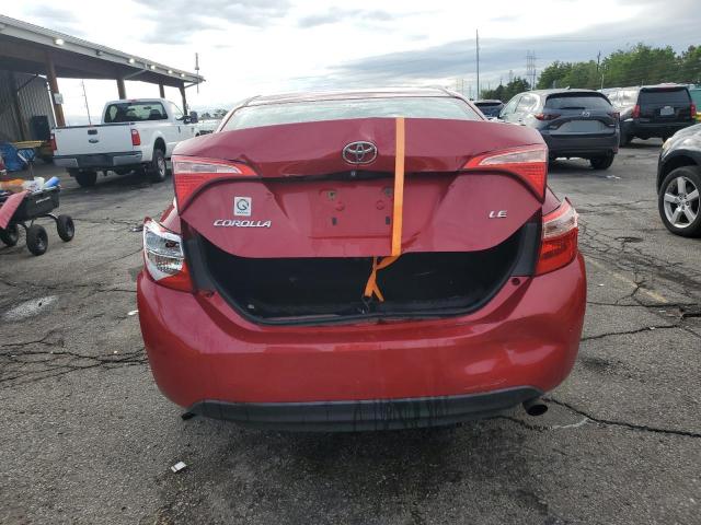 Sedans TOYOTA COROLLA 2017 Czerwony