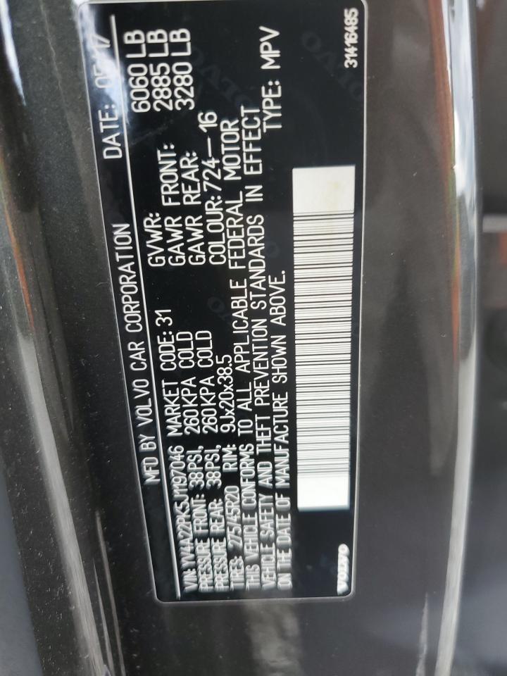 2018 Volvo Xc90 T6 VIN: YV4A22PK5J1197046 Lot: 57102435