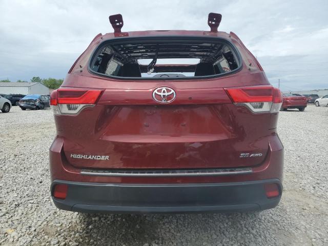  TOYOTA HIGHLANDER 2017 Czerwony