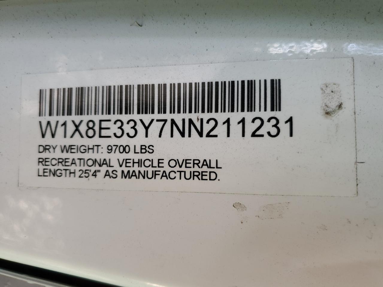 2022 Mercedes-Benz Sprinter 3500 VIN: W1X8E33Y7NN211231 Lot: 56303745