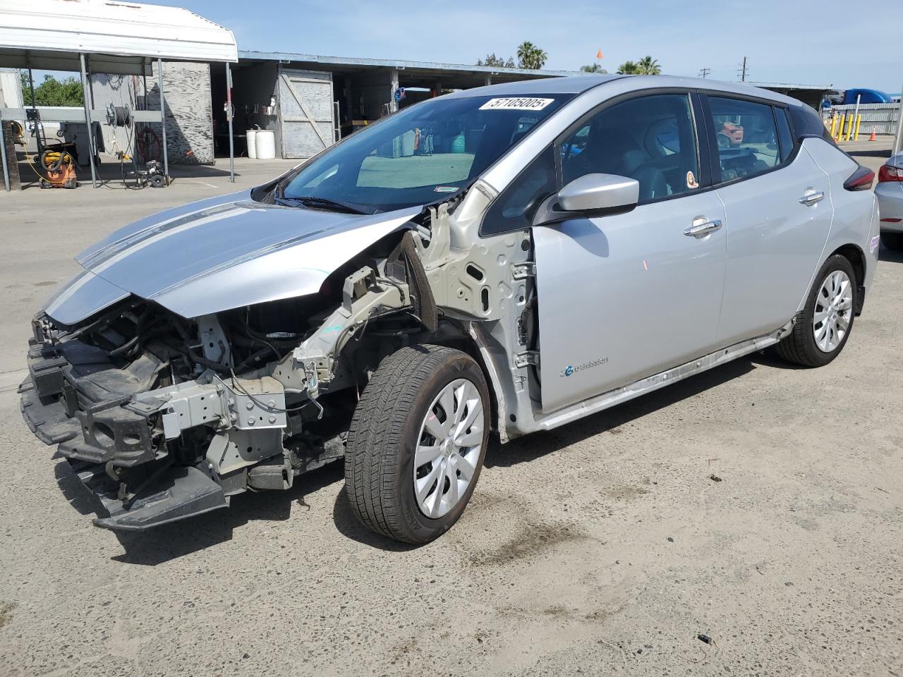 2019 Nissan Leaf S en Venta en Fresno, CA - Front End