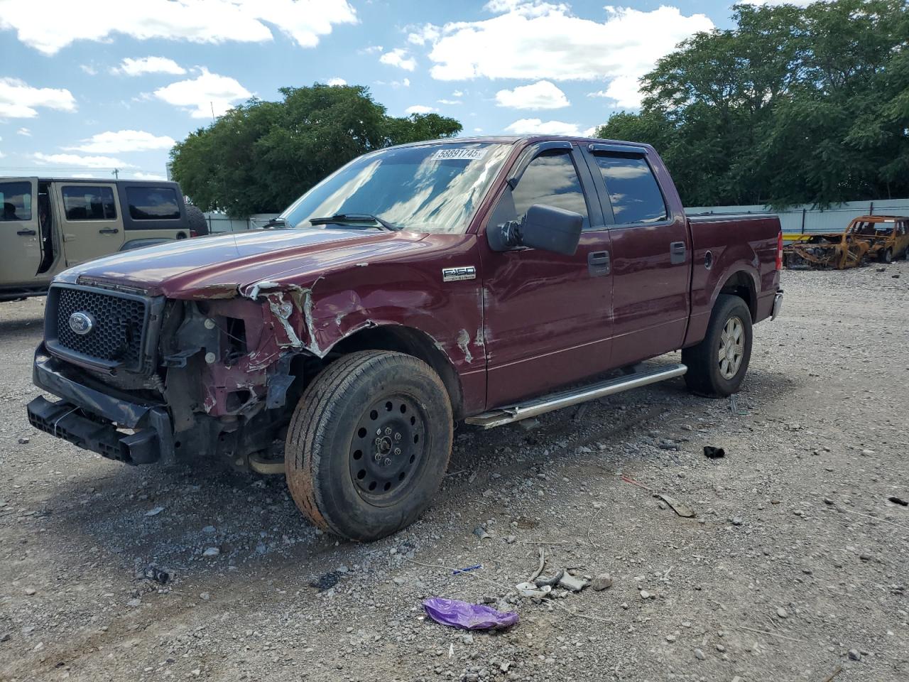 2005 Ford F150 Supercrew en Venta en Oklahoma City, OK - Front End