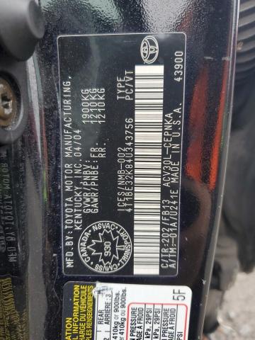 2004 TOYOTA CAMRY LE  