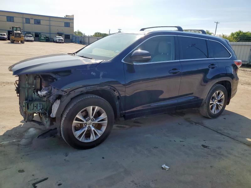  TOYOTA HIGHLANDER 2015 Granatowy