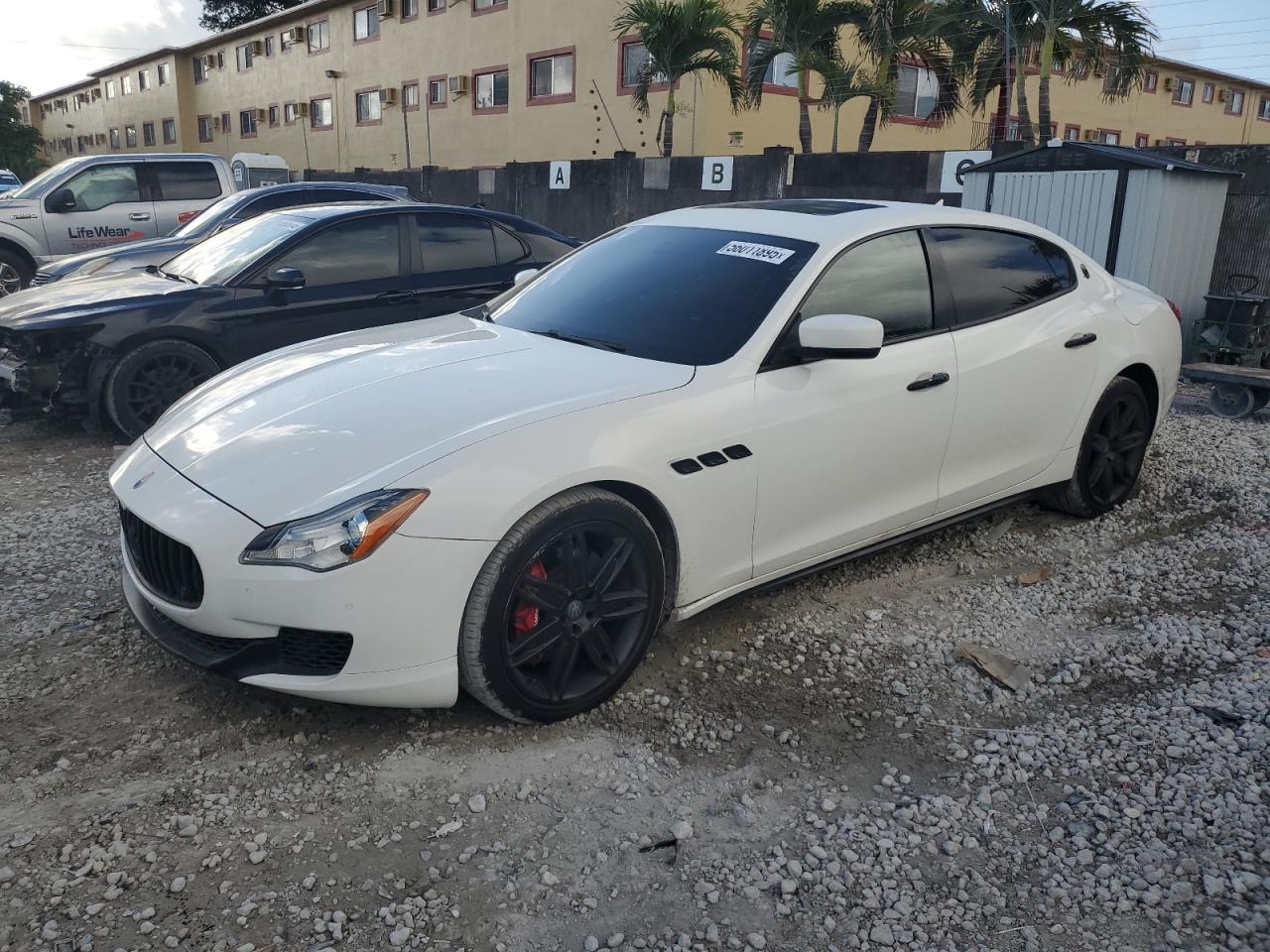 2014 Maserati Quattroporte S for Sale in Opa Locka, FL - Damage History