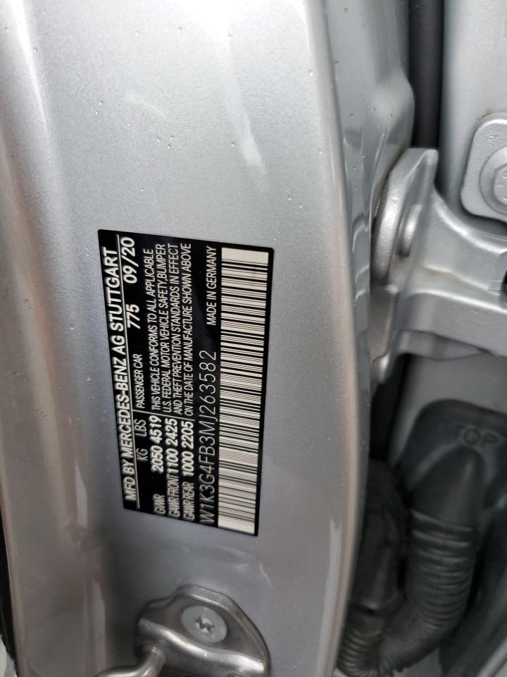 2021 Mercedes-Benz A 220 4Matic VIN: W1K3G4FB3MJ263582 Lot: 59106485