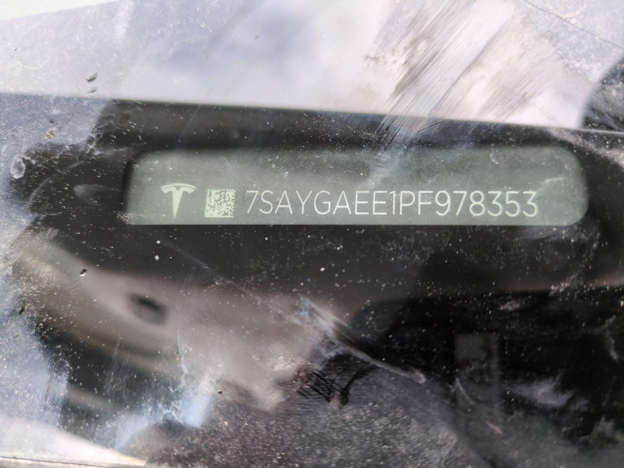 2023 Tesla Model Y VIN: 7SAYGAEE1PF978353 Lot: 56322305