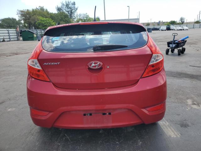  HYUNDAI ACCENT 2012 Czerwony