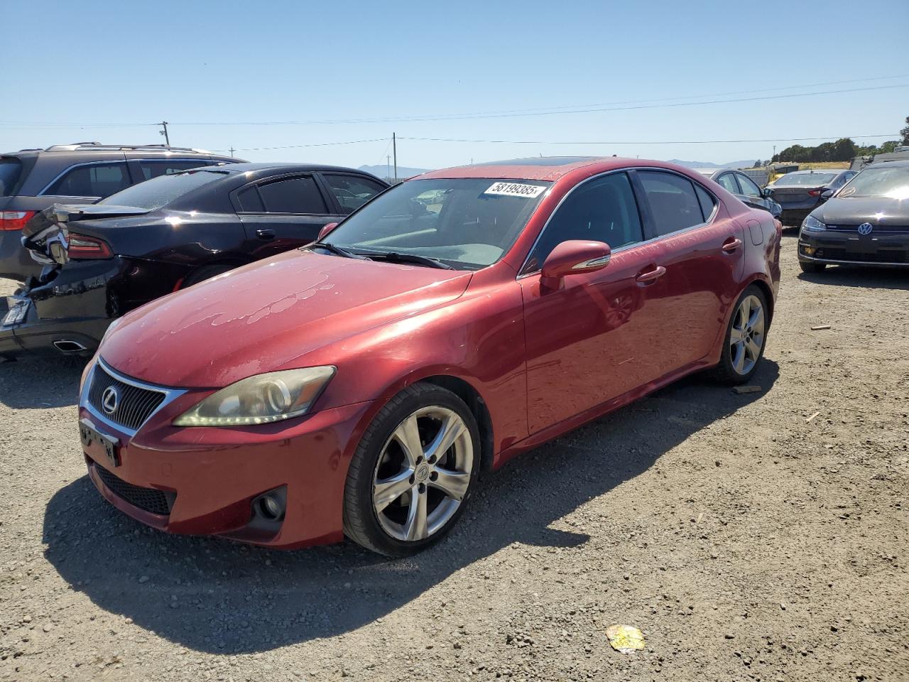 2012 Lexus Is 250 იყიდება American Canyon-ში, CA - Vandalism