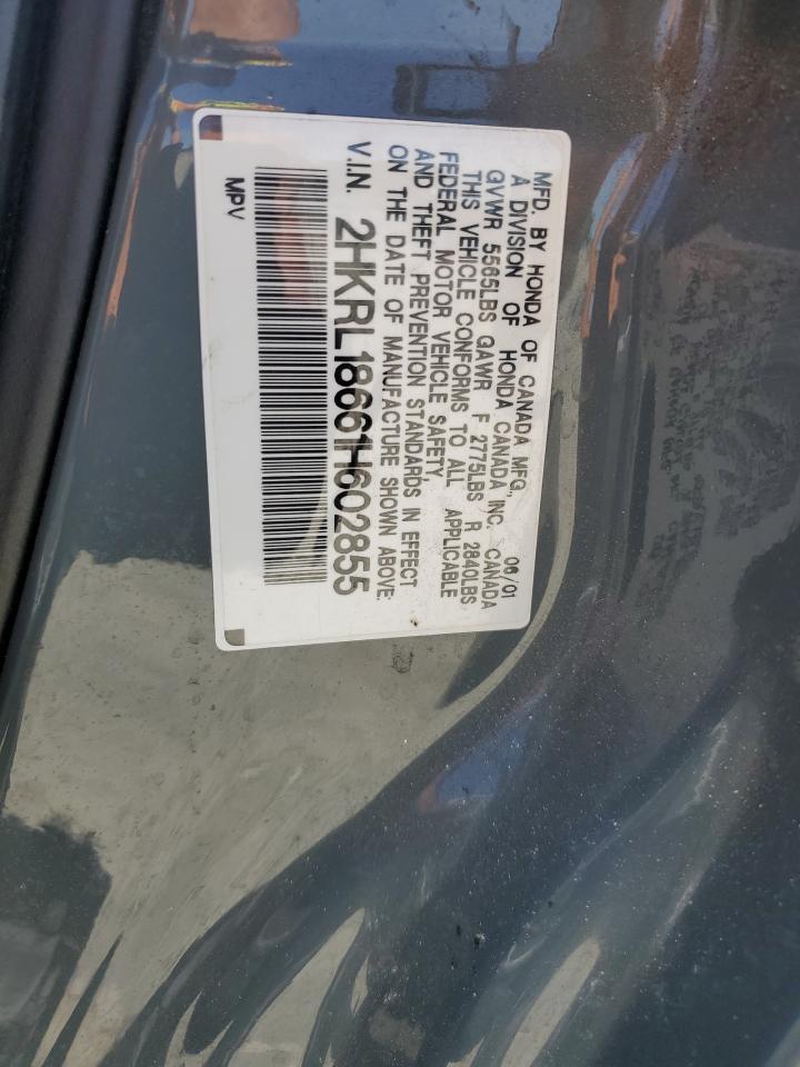 2001 Honda Odyssey Ex VIN: 2HKRL18661H602855 Lot: 58916705