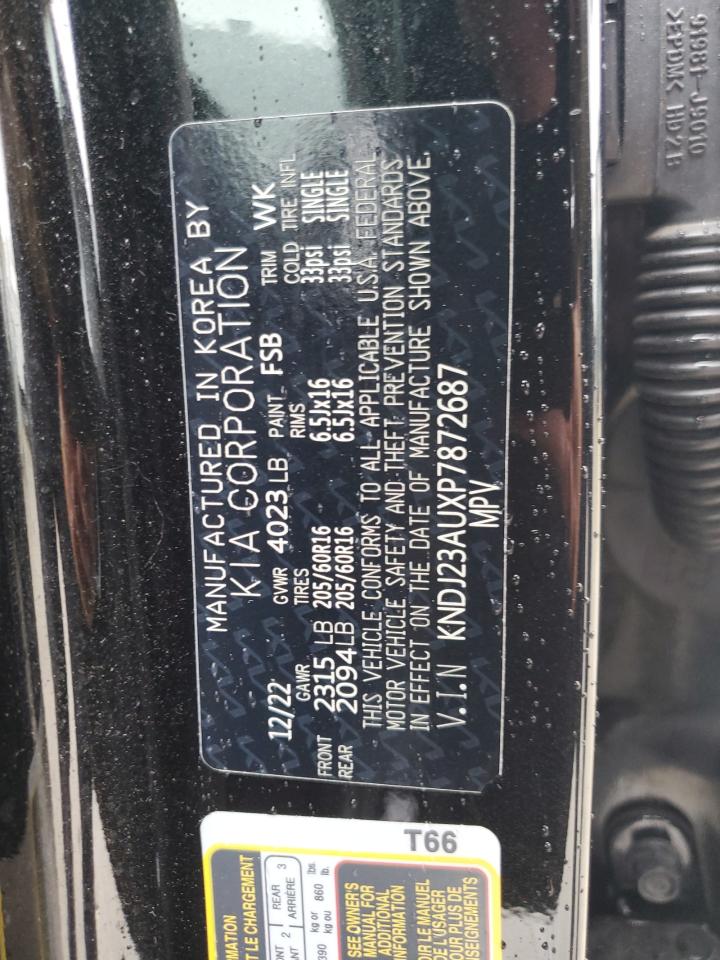2023 Kia Soul Lx VIN: KNDJ23AUXP7872687 Lot: 56029285