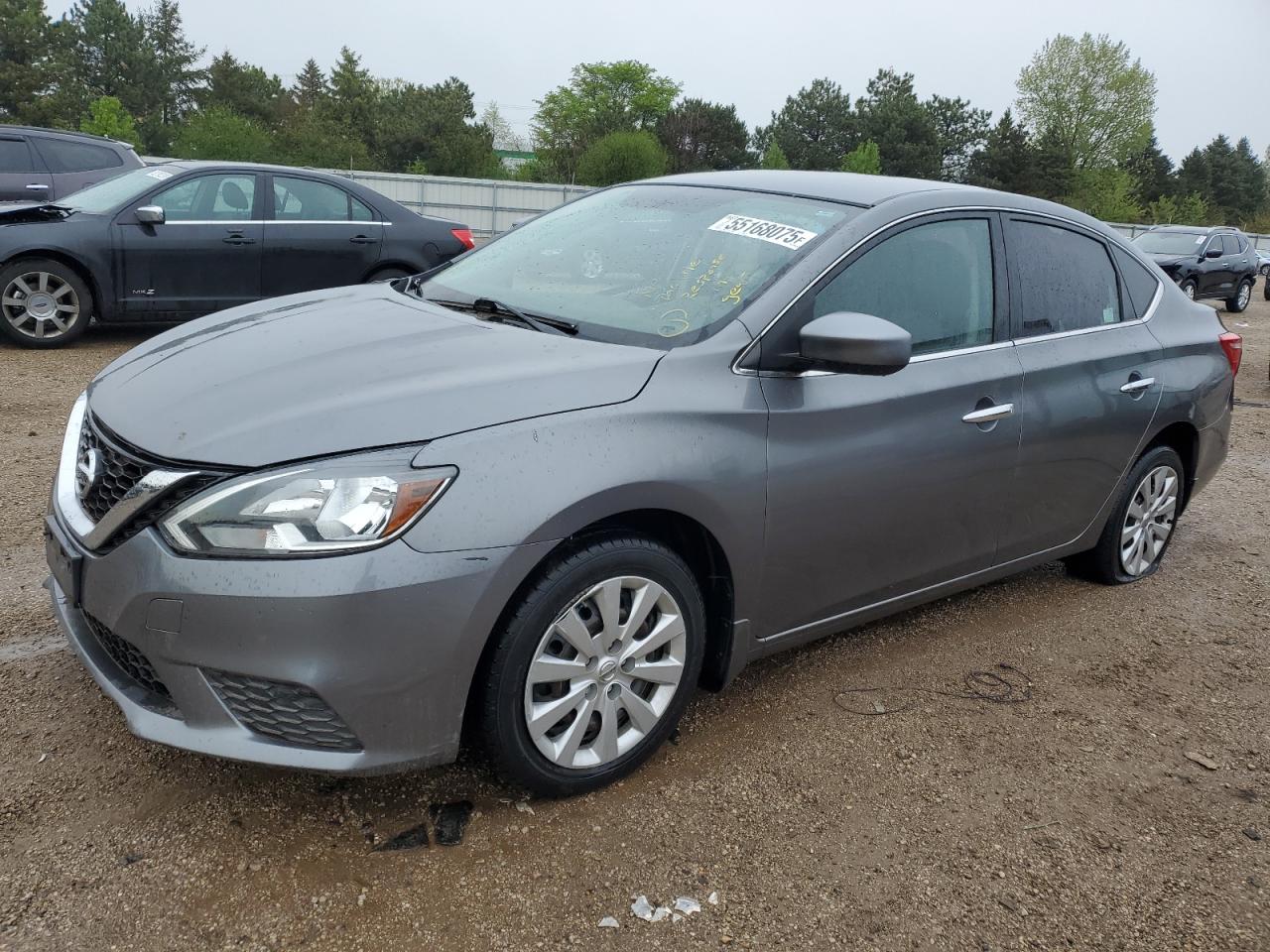 2016 Nissan Sentra S de vânzare în Elgin, IL - Side