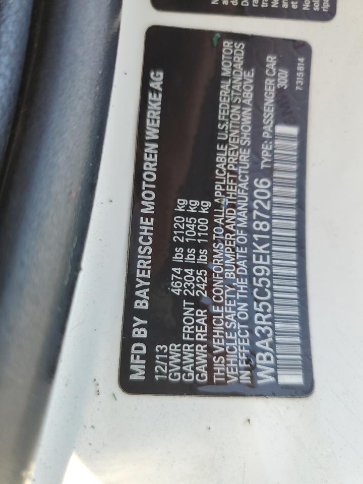 2014 BMW 435 Xi VIN: WBA3R5C59EK187206 Lot: 55972165