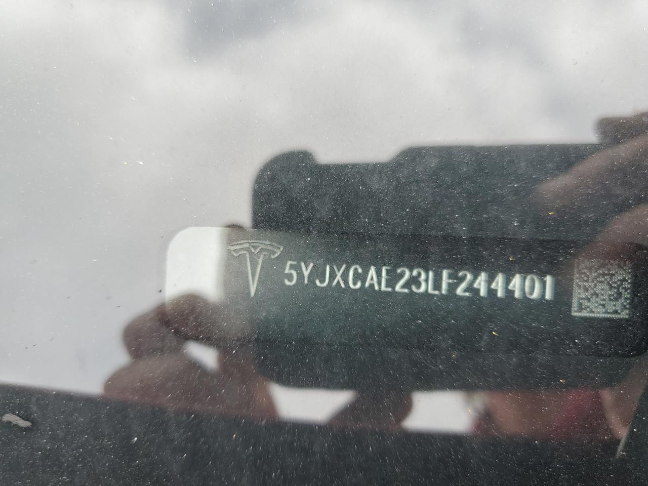 2020 Tesla Model X VIN: 5YJXCAE23LF244401 Lot: 55215115