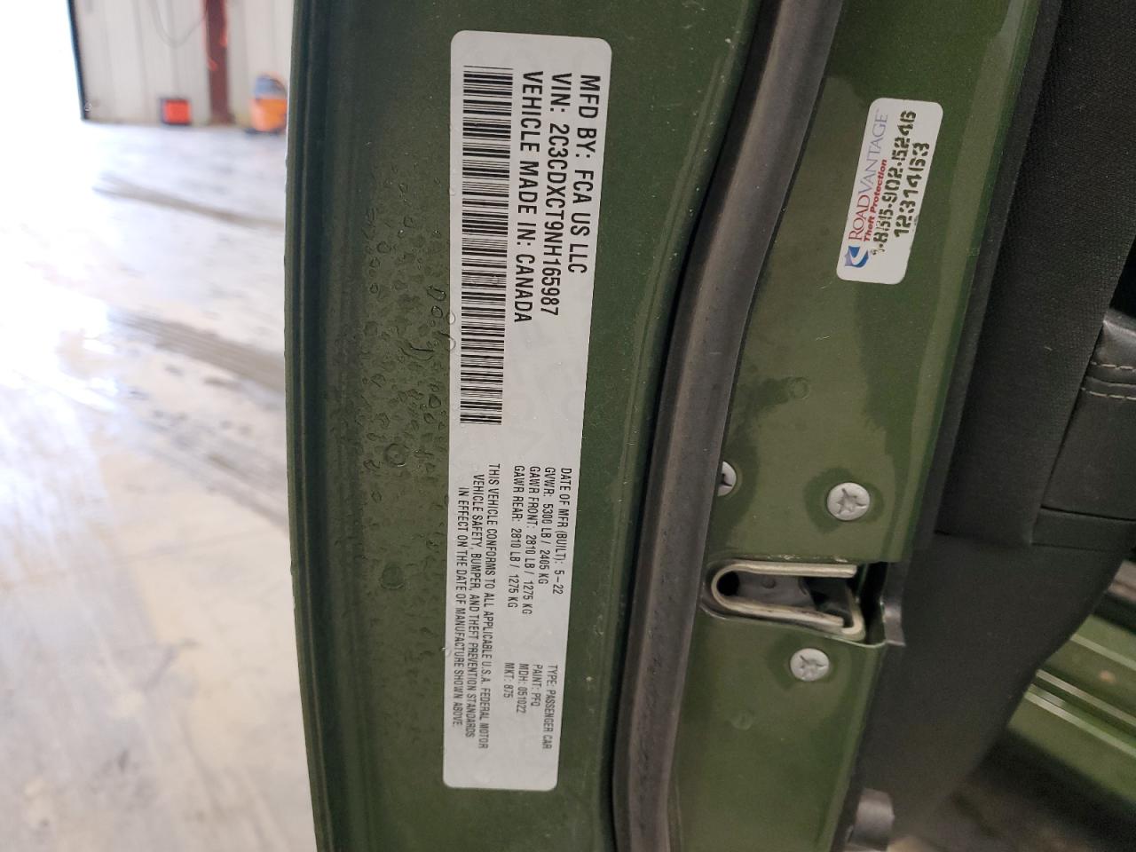 2022 Dodge Charger R/T VIN: 2C3CDXCT9NH165987 Lot: 55764785