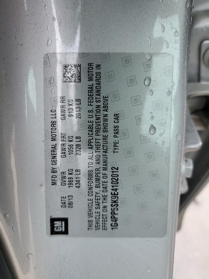 2014 Buick Verano VIN: 1G4PP5SK9E4102012 Lot: 58705105