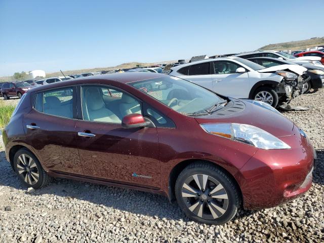  NISSAN LEAF 2016 Бургунді